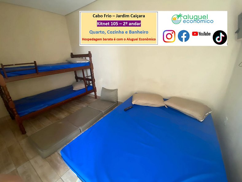 Jardim Caiçara - Kitnet 105 - Cabo Frio - Economic Rental