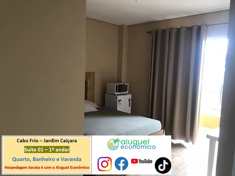 Jardim Caiçara - Suite 01 - Cabo Frio - Economic Rental