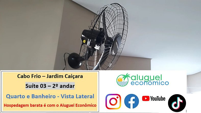 Jardim Caiçara - Suite 03 - Cabo Frio - Alquiler Económico