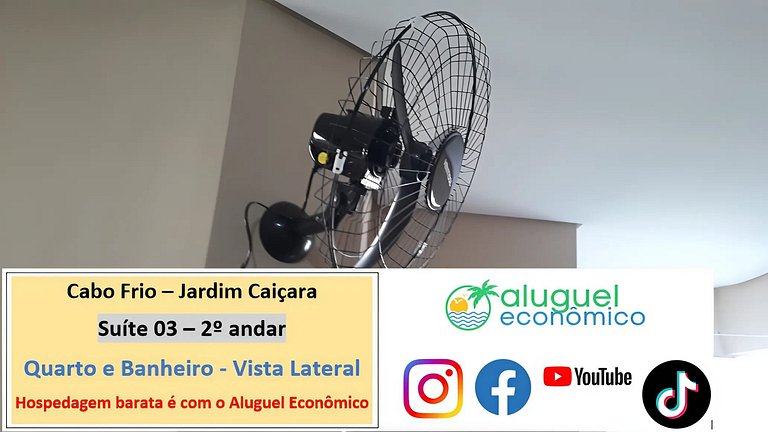 Jardim Caiçara - Suíte 03 - Cabo Frio - Aluguel Econômico