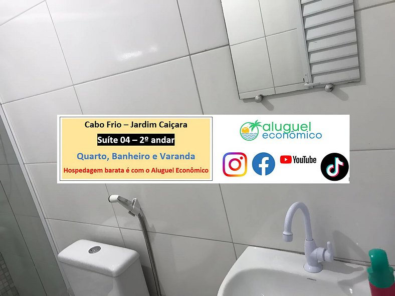 Jardim Caiçara - Suite 04 - Cabo Frio - Alquiler Económico