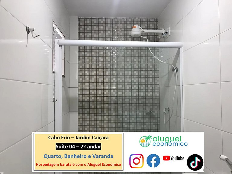 Jardim Caiçara - Suite 04 - Cabo Frio - Alquiler Económico