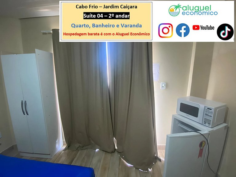 Jardim Caiçara - Suite 04 - Cabo Frio - Alquiler Económico