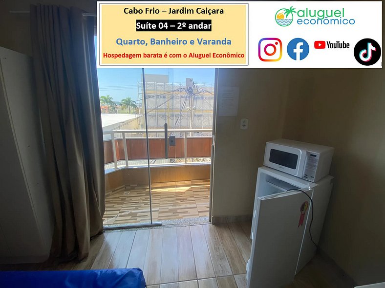 Jardim Caiçara - Suite 04 - Cabo Frio - Alquiler Económico