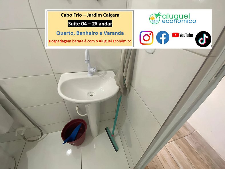 Jardim Caiçara - Suite 04 - Cabo Frio - Alquiler Económico