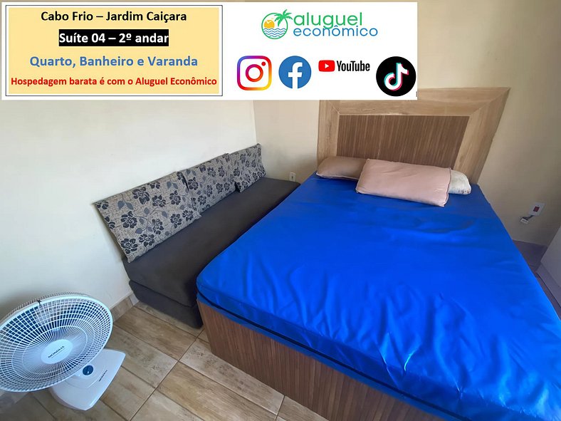 Jardim Caiçara - Suite 04 - Cabo Frio - Economic Rental