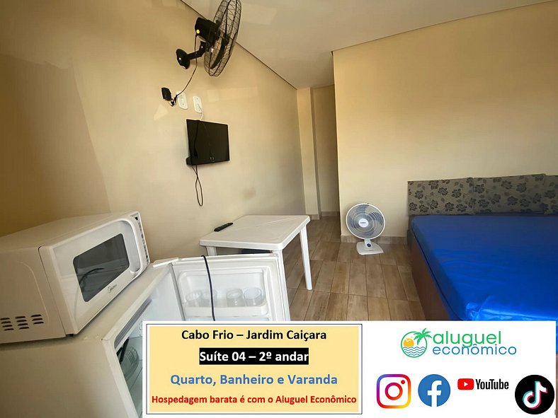 Jardim Caiçara - Suite 04 - Cabo Frio - Economic Rental