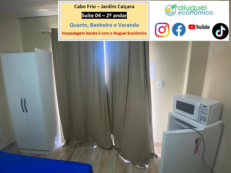 Jardim Caiçara - Suite 04 - Cabo Frio - Economic Rental