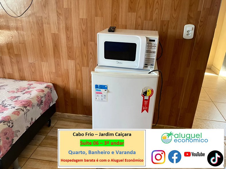 Jardim Caiçara - Suite 06 - Cabo Frio - Alquiler Económico