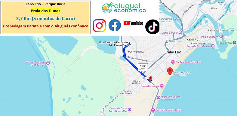 Parque Burle - Apt 203 - Cabo Frio - Economic Rental