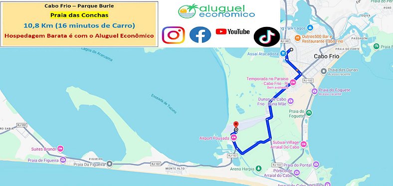 Parque Burle - Apto 203 - Cabo Frio - Alquiler Económico