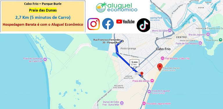 Parque Burle - Apto 203 - Cabo Frio - Aluguel Econômico