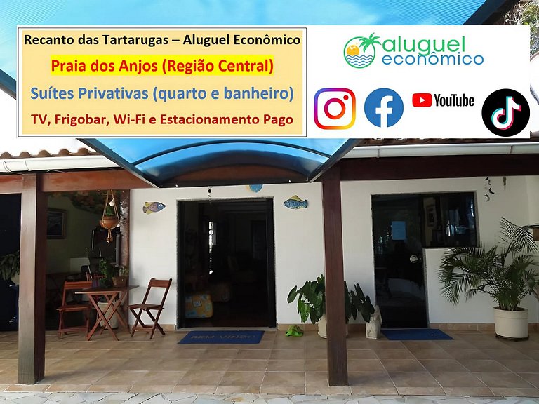 Recanto das Tartarugas - Suíte 02 - Arraial do Cabo - Alugue