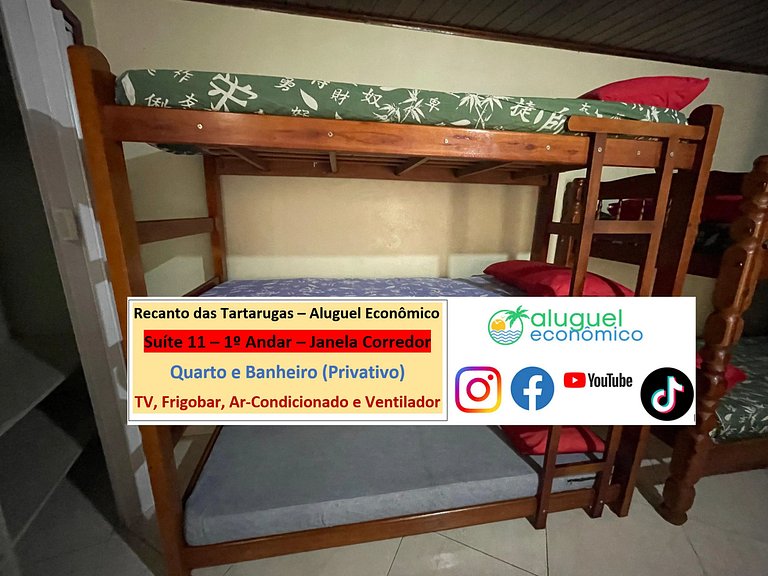 Recanto das Tartarugas - Suite 11 - Arraial do Cabo - Econom