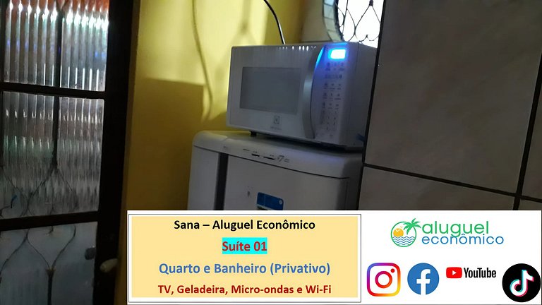 Sana - Suíte 01 - Sana - Aluguel Econômico