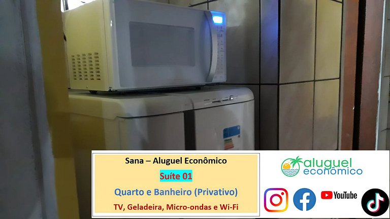 Sana - Suíte 01 - Sana - Aluguel Econômico