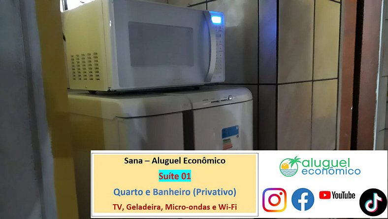 Sana - Suíte 01 - Sana - Aluguel Econômico