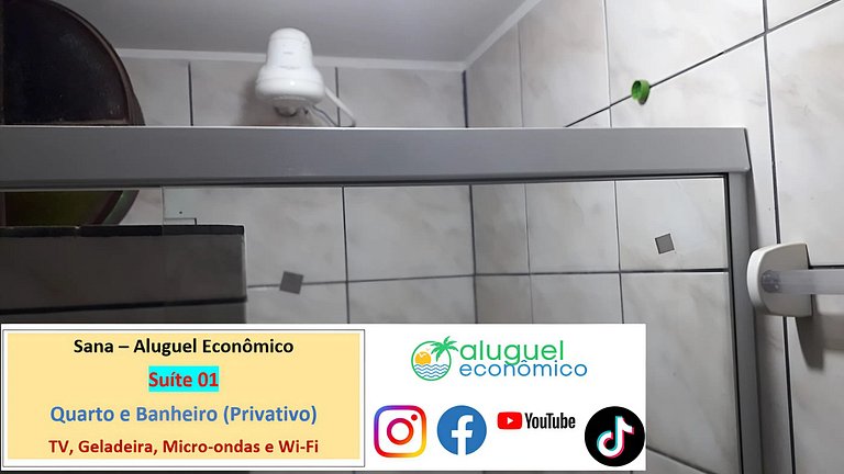 Sana - Suíte 01 - Sana - Aluguel Econômico