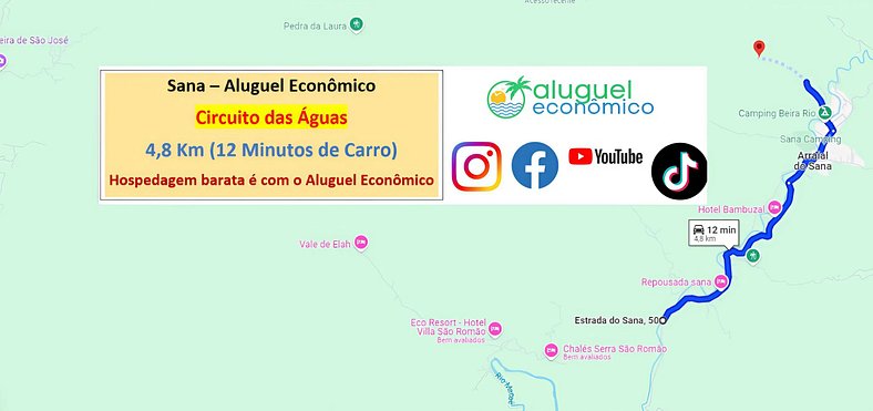 Sana - Suíte 01 - Sana - Aluguel Econômico