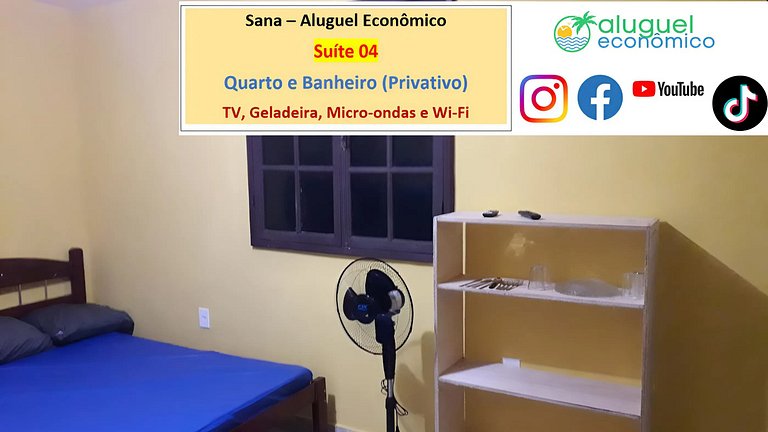 Sana - Suíte 04 - Sana - Aluguel Econômico