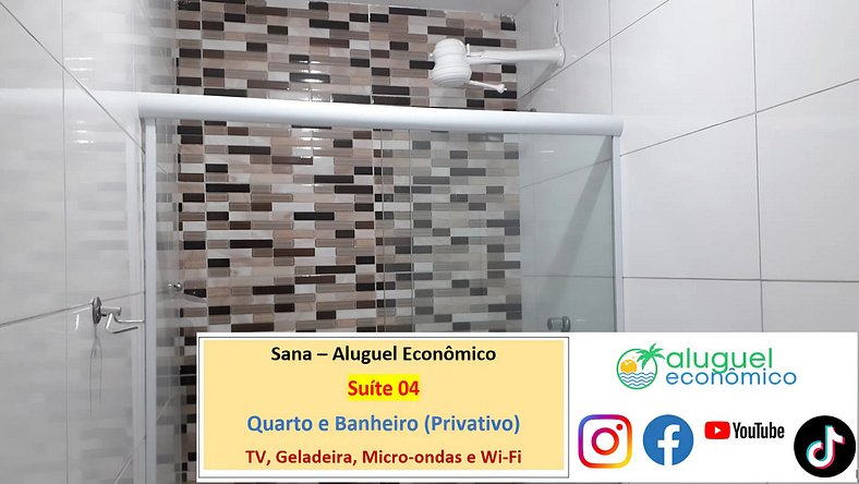 Sana - Suíte 04 - Sana - Aluguel Econômico