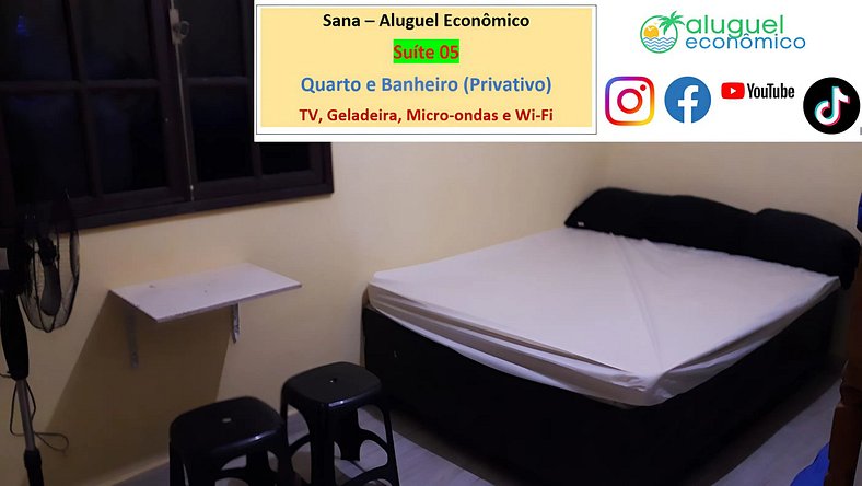 Sana - Suíte 05 - Sana - Aluguel Econômico