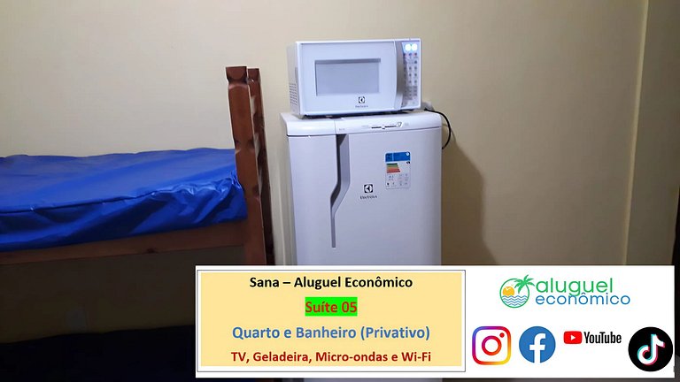 Sana - Suíte 05 - Sana - Aluguel Econômico