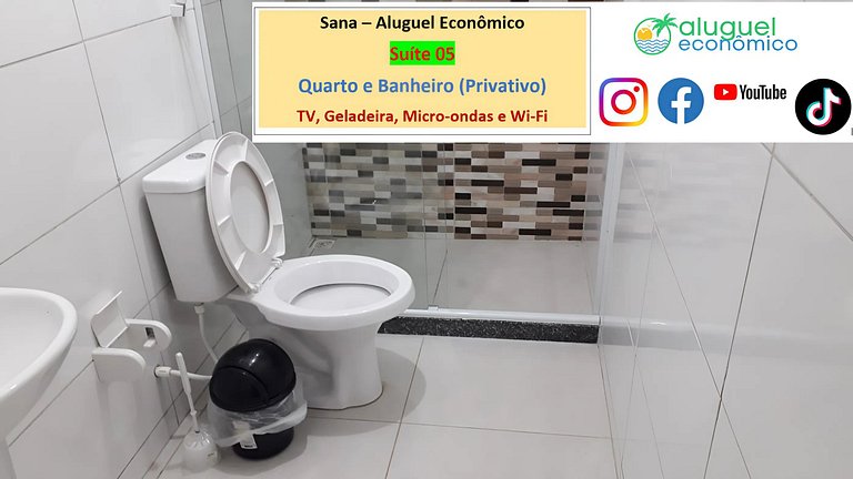 Sana - Suíte 05 - Sana - Aluguel Econômico