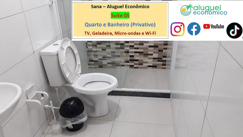 Sana - Suíte 05 - Sana - Aluguel Econômico