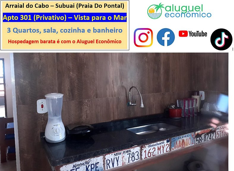 Subuai Village - Apartment 301 - Arraial do Cabo - Economic