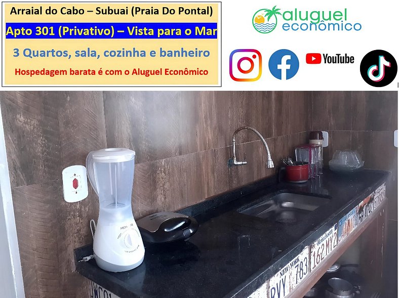 Subuai Village - Apartment 301 - Arraial do Cabo - Economic