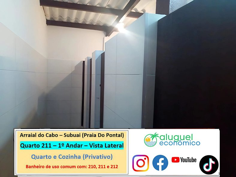 Subuai Village - Quarto 211 - Arraial do Cabo - Aluguel Econ