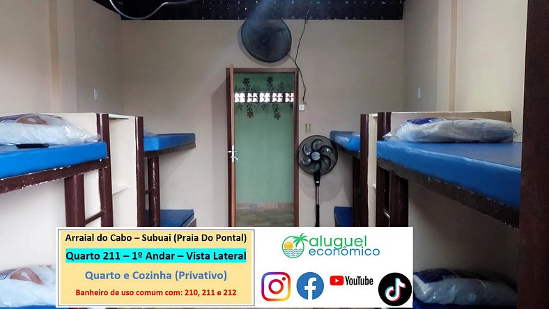 Subuai Village - Room 211 - Arraial do Cabo - Cheap Rent