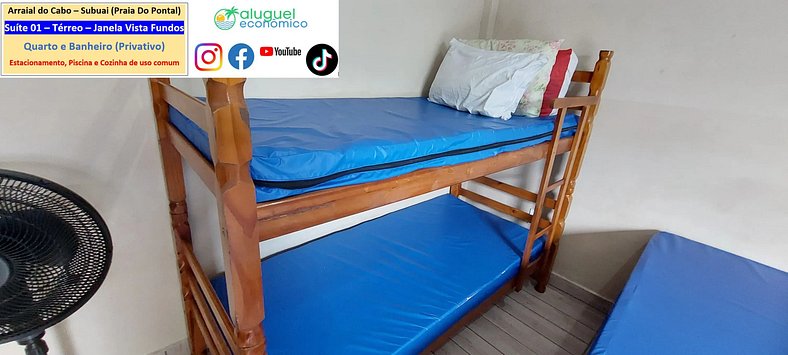 Subuai Village - Suite 01 - Arraial do Cabo - Economic Rent