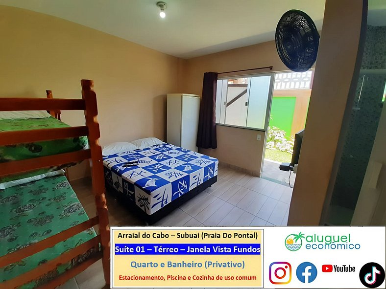 Subuai Village - Suite 01 - Arraial do Cabo - Economic Rent