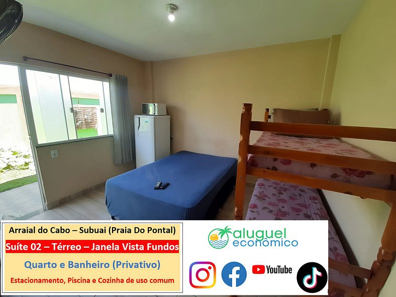 Subuai Village - Suite 02 - Arraial do Cabo - Economic Rent