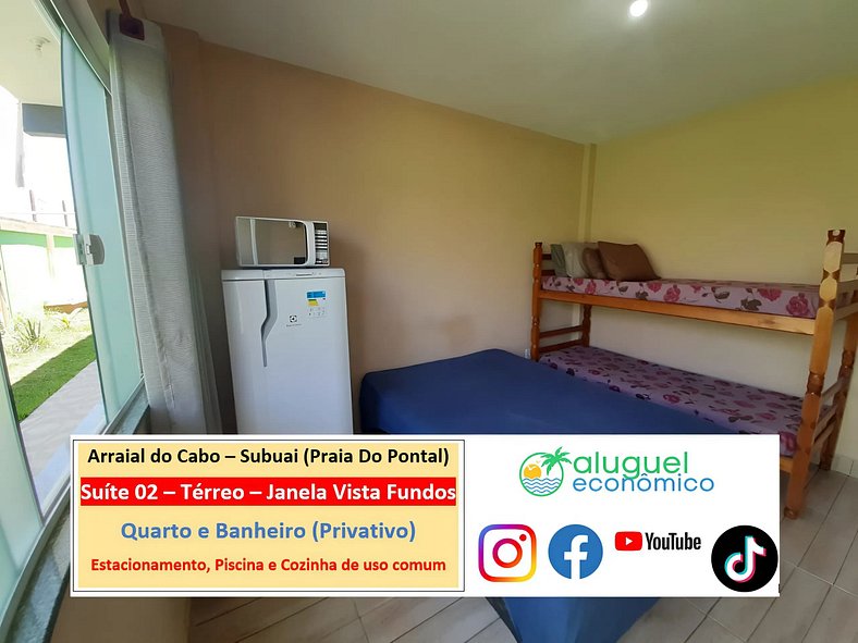 Subuai Village - Suite 02 - Arraial do Cabo - Economic Rent