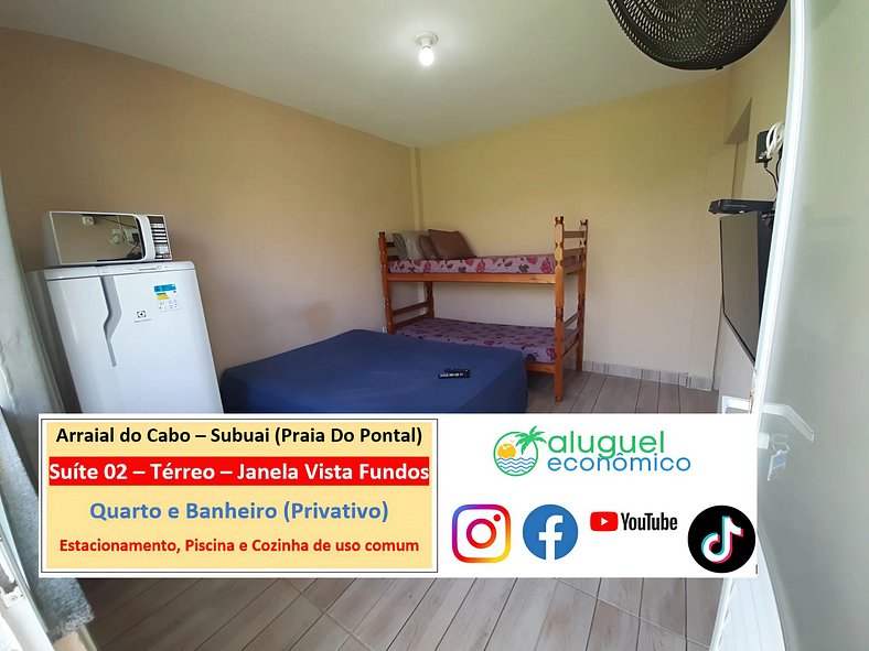 Subuai Village - Suite 02 - Arraial do Cabo - Economic Rent