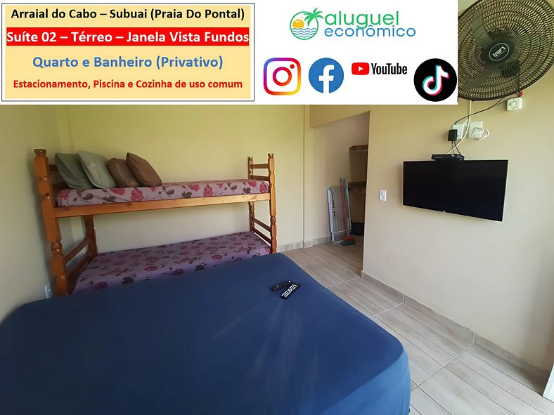 Subuai Village - Suite 02 - Arraial do Cabo - Economic Rent