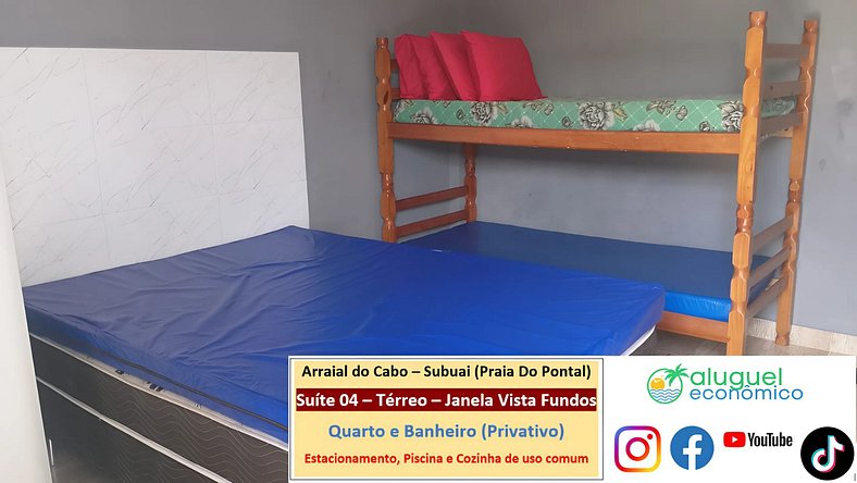 Subuai Village - Suite 04 - Arraial do Cabo - Economic Renta