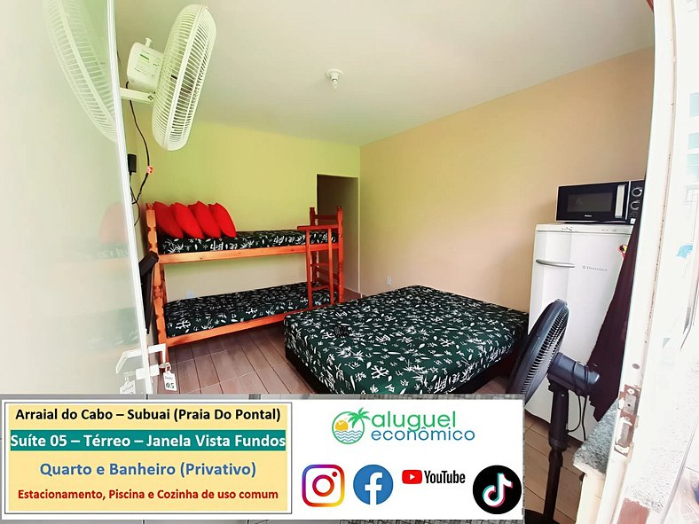 Subuai Village - Suite 05 - Arraial do Cabo - Economic Renta