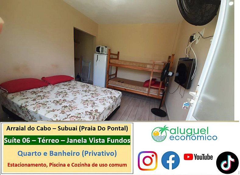 Subuai Village - Suite 06 - Arraial do Cabo - Economic Renta