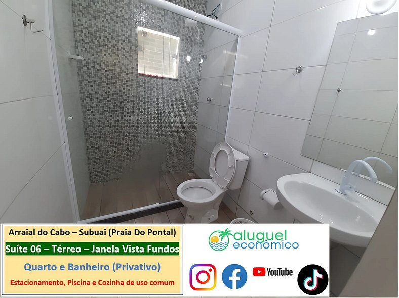 Subuai Village - Suite 06 - Arraial do Cabo - Economic Renta