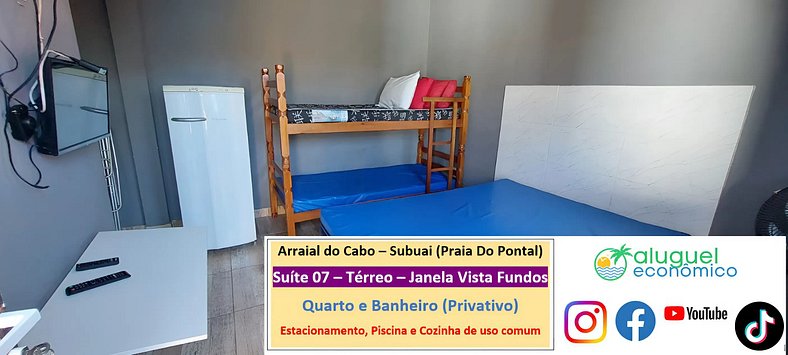 Subuai Village - Suite 07 - Arraial do Cabo - Economic Renta