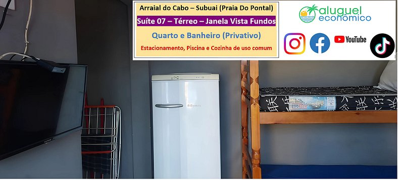 Subuai Village - Suite 07 - Arraial do Cabo - Economic Renta