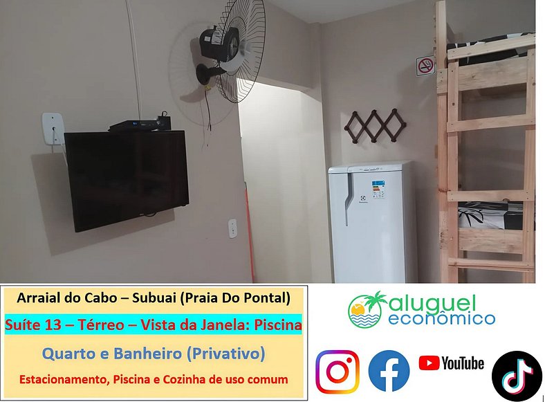 Subuai Village - Suite 13 - Arraial do Cabo - Economic Rent