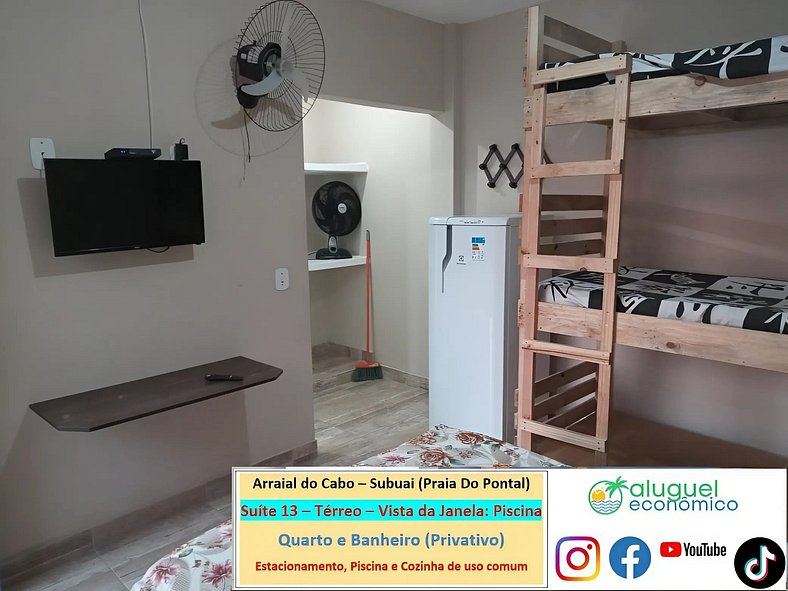 Subuai Village - Suite 13 - Arraial do Cabo - Economic Rent