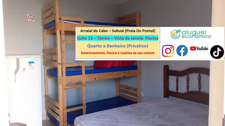 Subuai Village - Suite 13 - Arraial do Cabo - Economic Rent