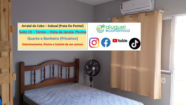 Subuai Village - Suite 13 - Arraial do Cabo - Economic Rent