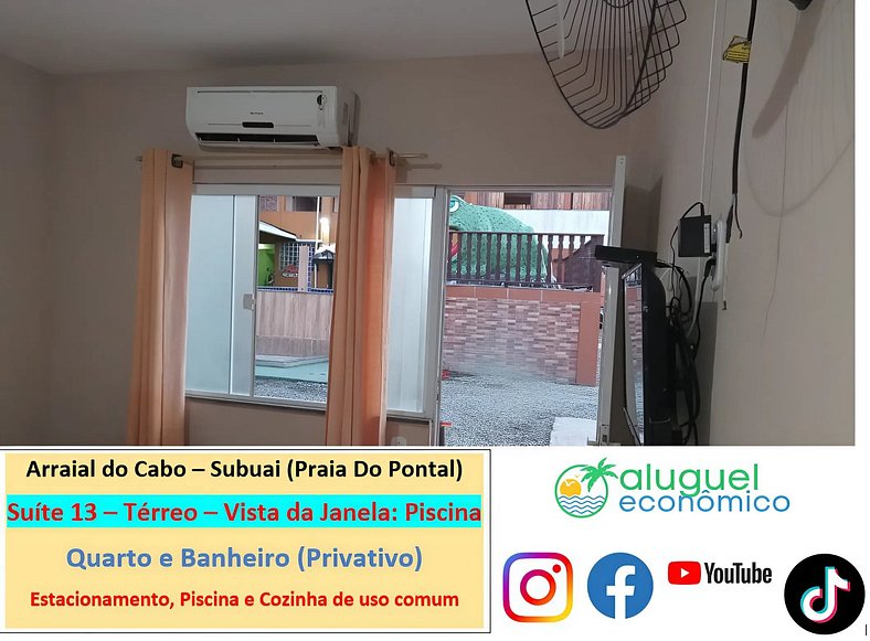 Subuai Village - Suite 13 - Arraial do Cabo - Economic Rent